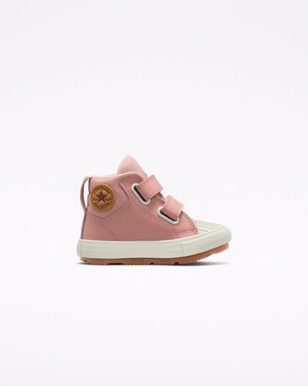 Tenisi Inalti Baieti Converse Chuck Taylor All Star Berkshire Boot Easy-On Piele Roz | RO DN13YE247